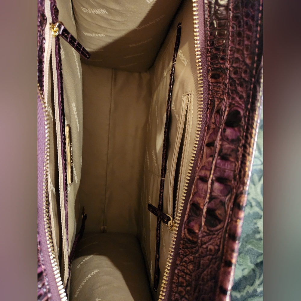 Brahmin Tia Fig Jam Melbourne Tote, NWOT - Picture 7 of 10